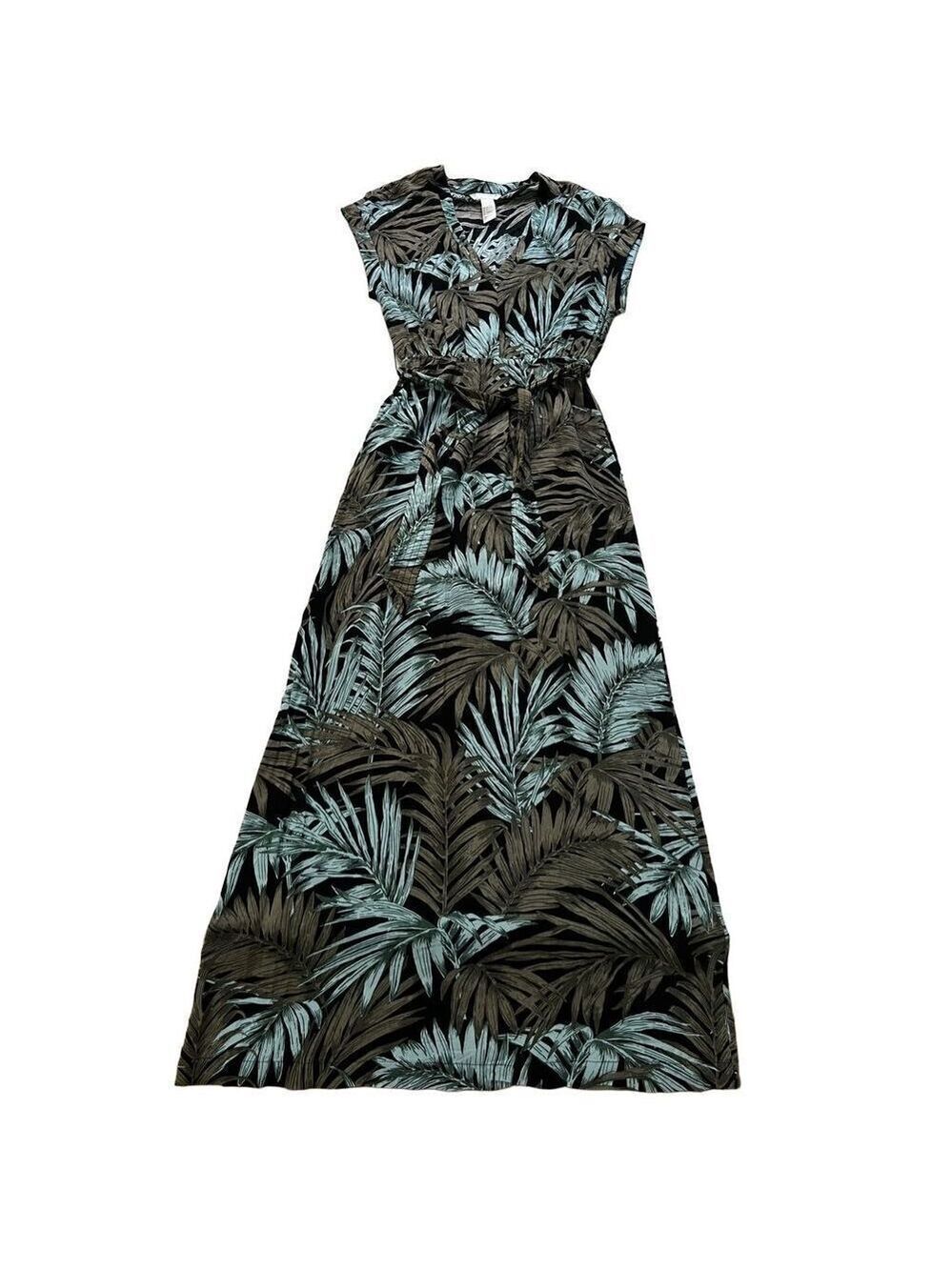 H&M Floral Maxi Dress Summer Flowy Beach Party Dress size 4